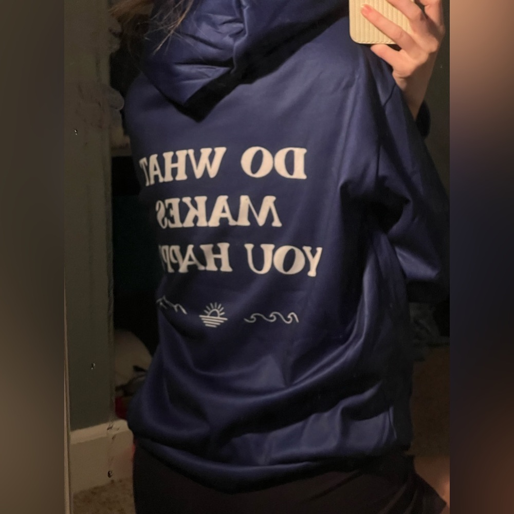 Cute navy blue sweatshirt